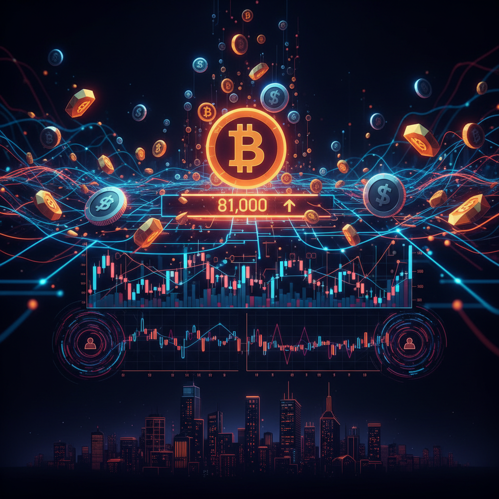 Trading analytics interface depicting Bitcoin options trading metrics and spot market price movements.