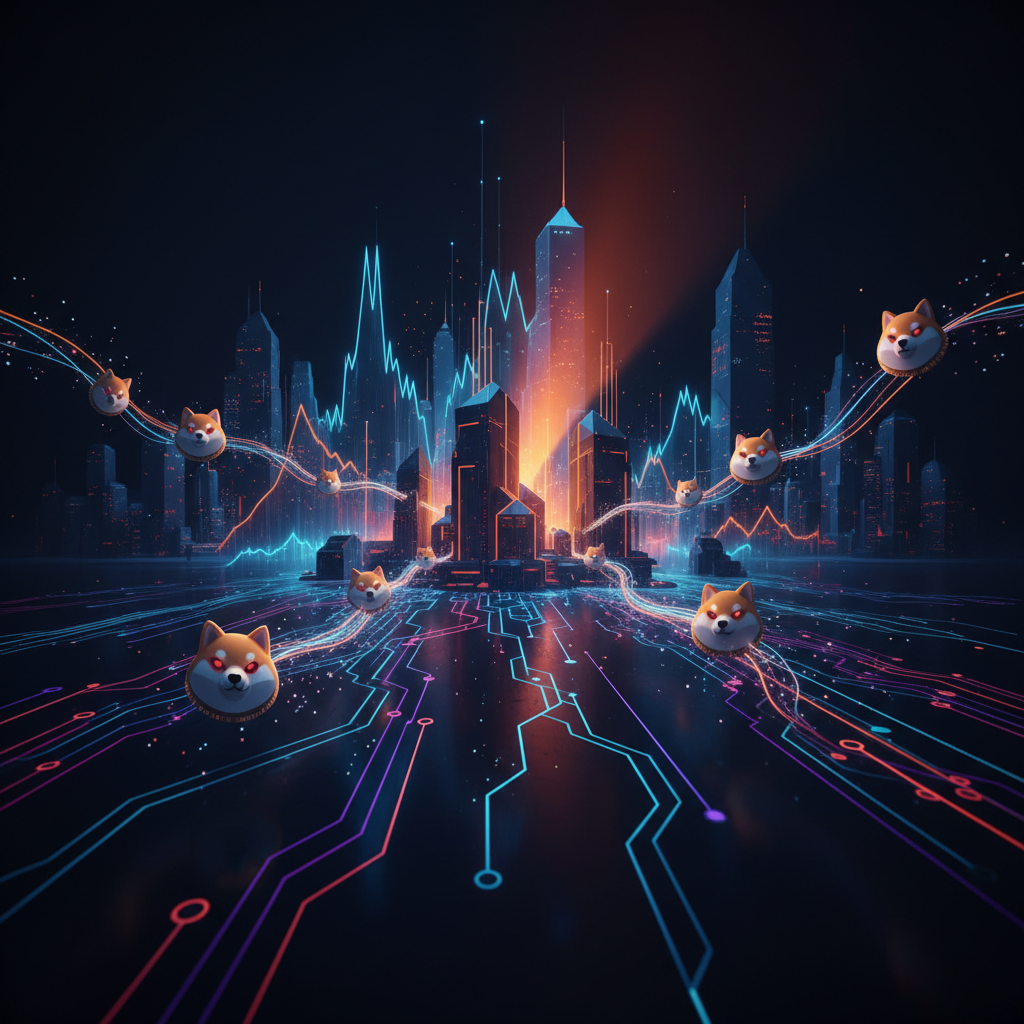 Digital vault securing digital tokens following a significant Shiba Inu exchange outflow event.