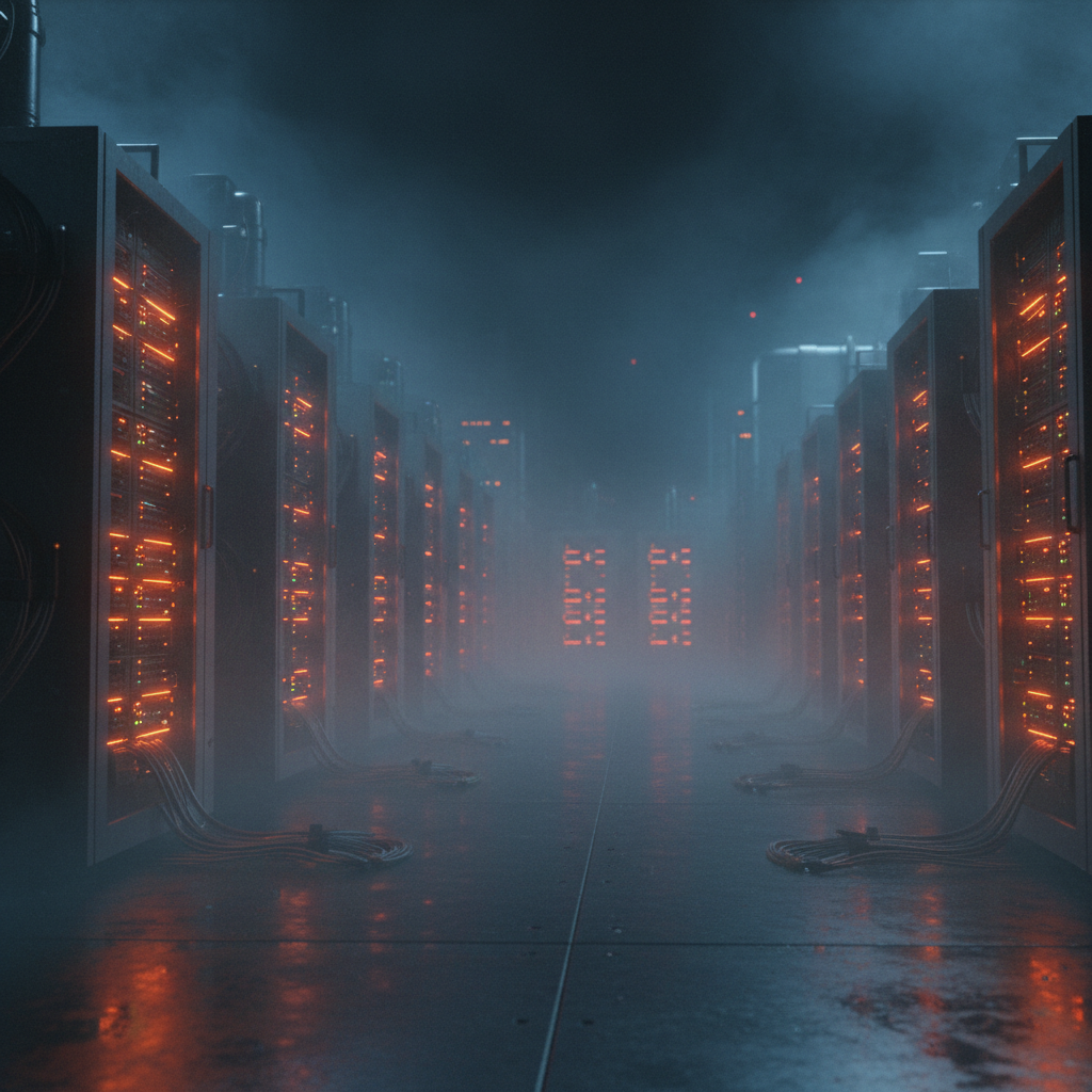Exterior view of a high-density computing facility illustrating proposed crypto mining ban policies