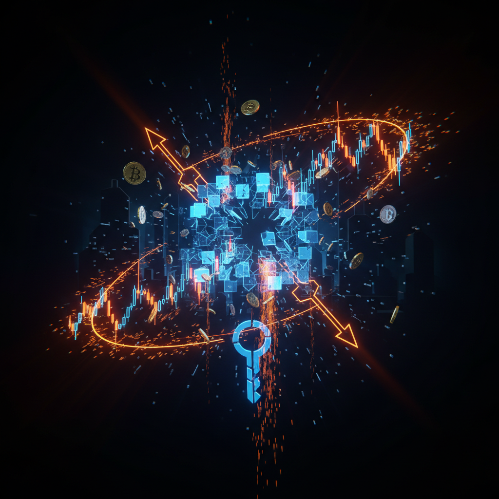 Futuristic biometric identity verification interface showing digital security compromised during the Nexus ID breach.