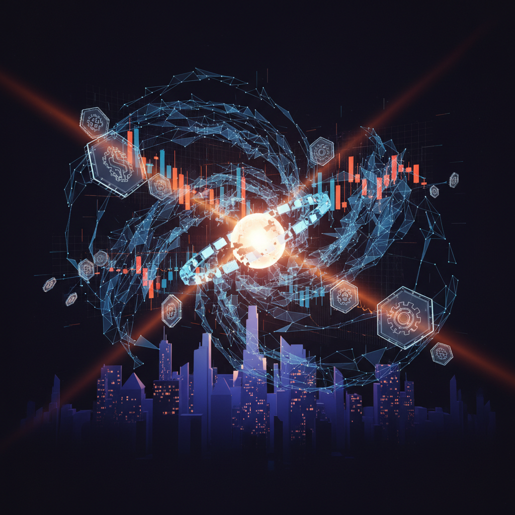 Holographic digital securities chart representing the EU tokenization trial cap revision.