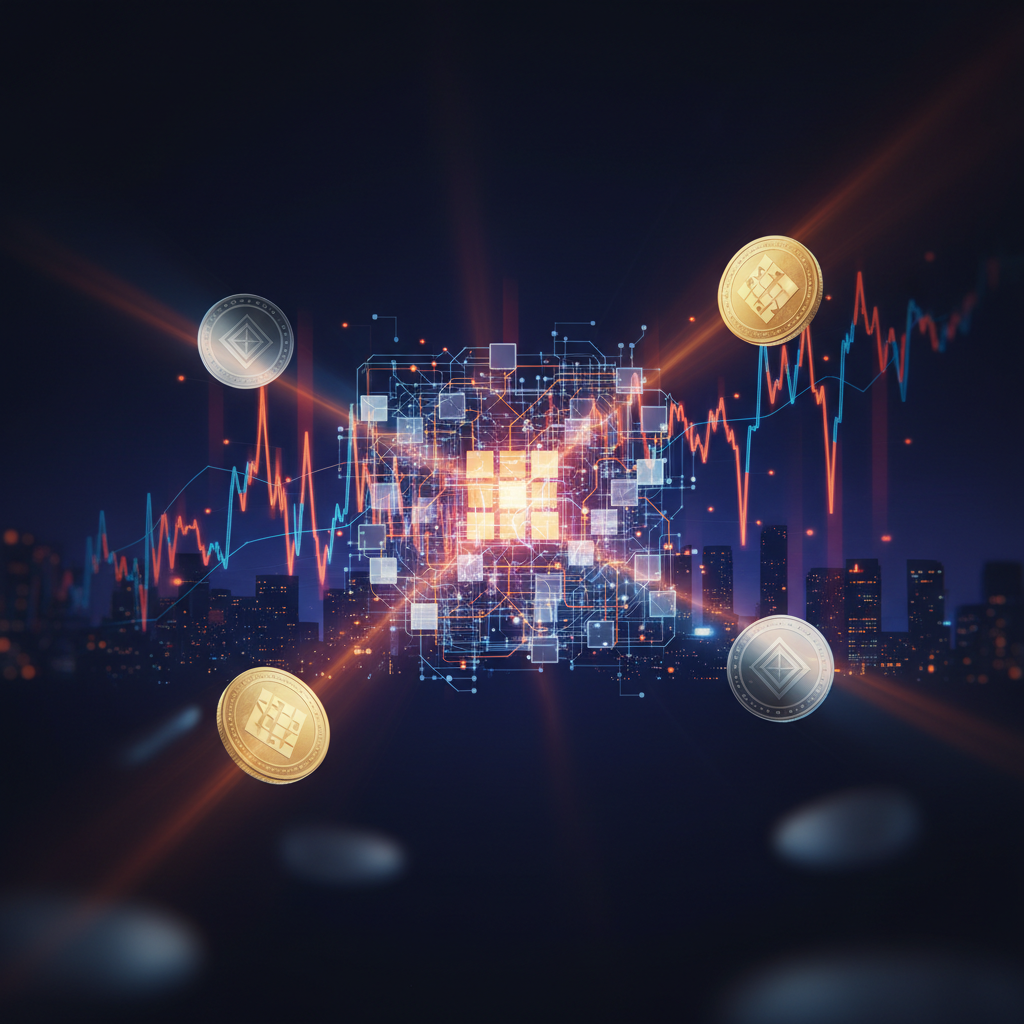 A glowing payment network matrix highlighting the Visa crypto credit infrastructure on decentralized rails.
