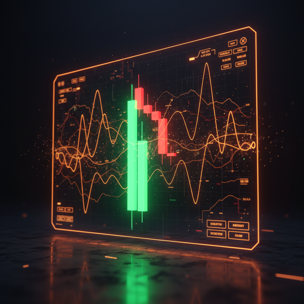 A volatile market chart visualizing the dramatic LSK token spike and crash.