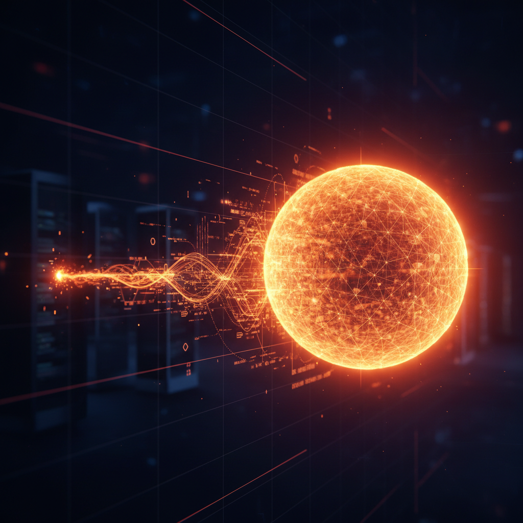 Golden and orange glowing charts showing exponential growth from a Bitcoin portfolio allocation.