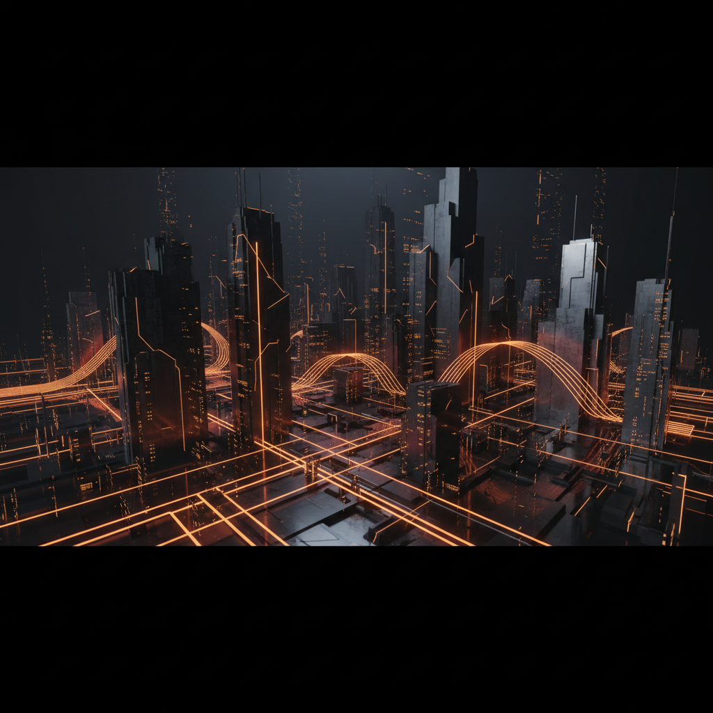 Digital financial infrastructure visualizing an institutional tokenized bond pilot with glowing network nodes