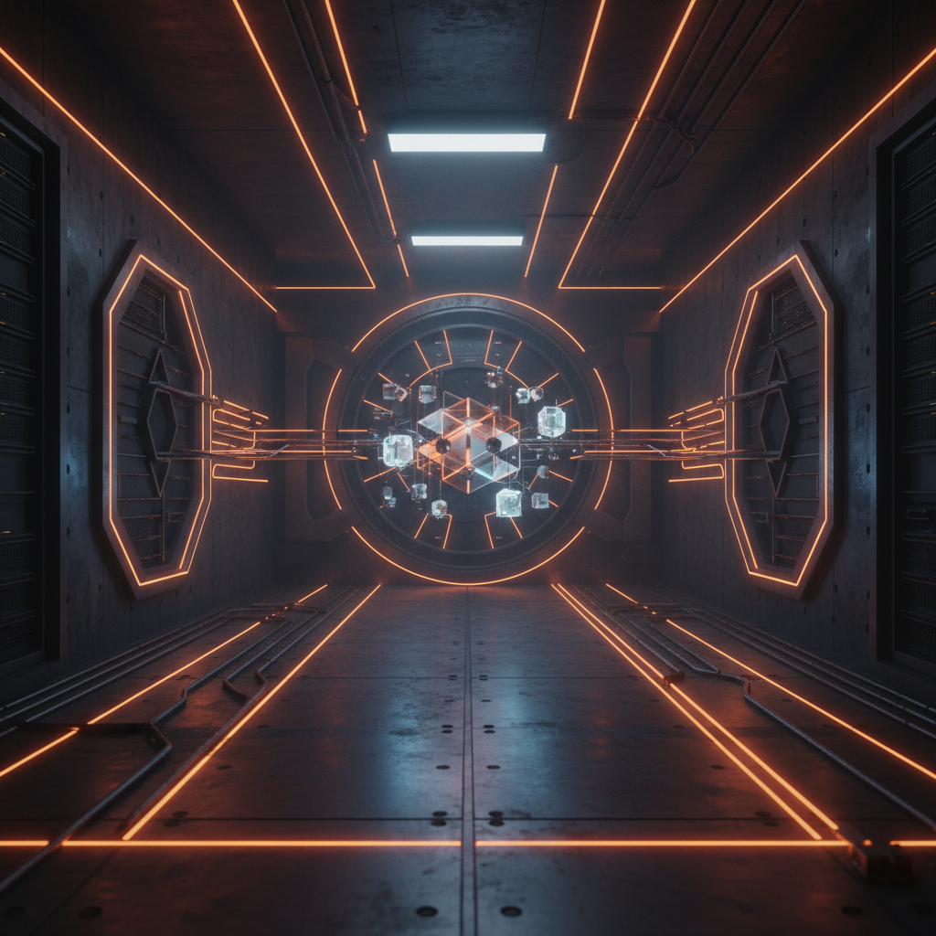 Financial vault illuminated in orange light detailing Clarity Act stablecoin rules