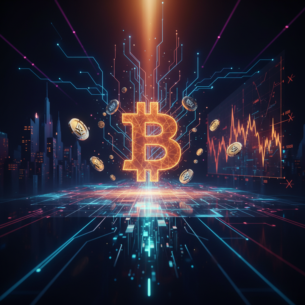 Analytical blockchain monitors tracking market trends and shifting Bitcoin on-chain data metrics