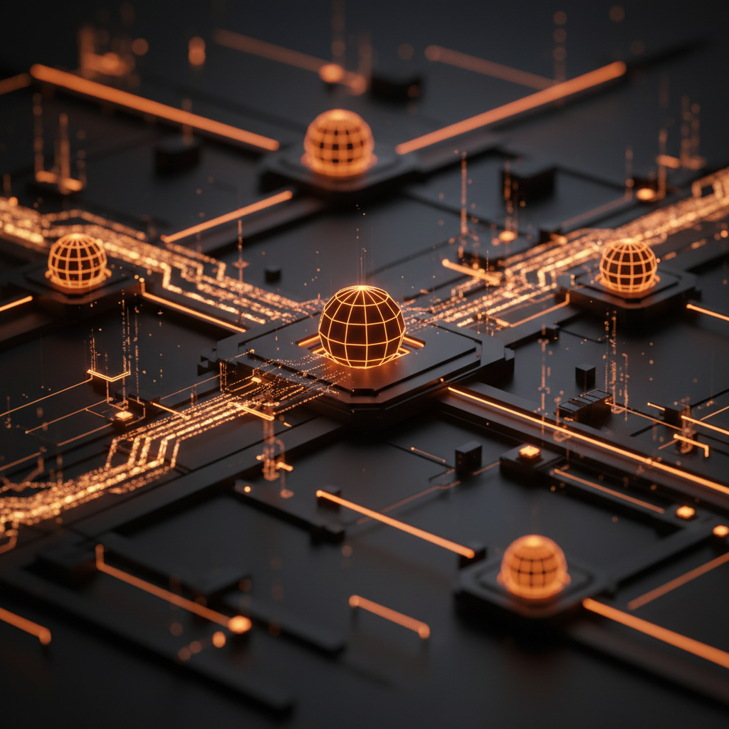 Futuristic digital data stream representing AI compliance alerts in modern financial monitoring.