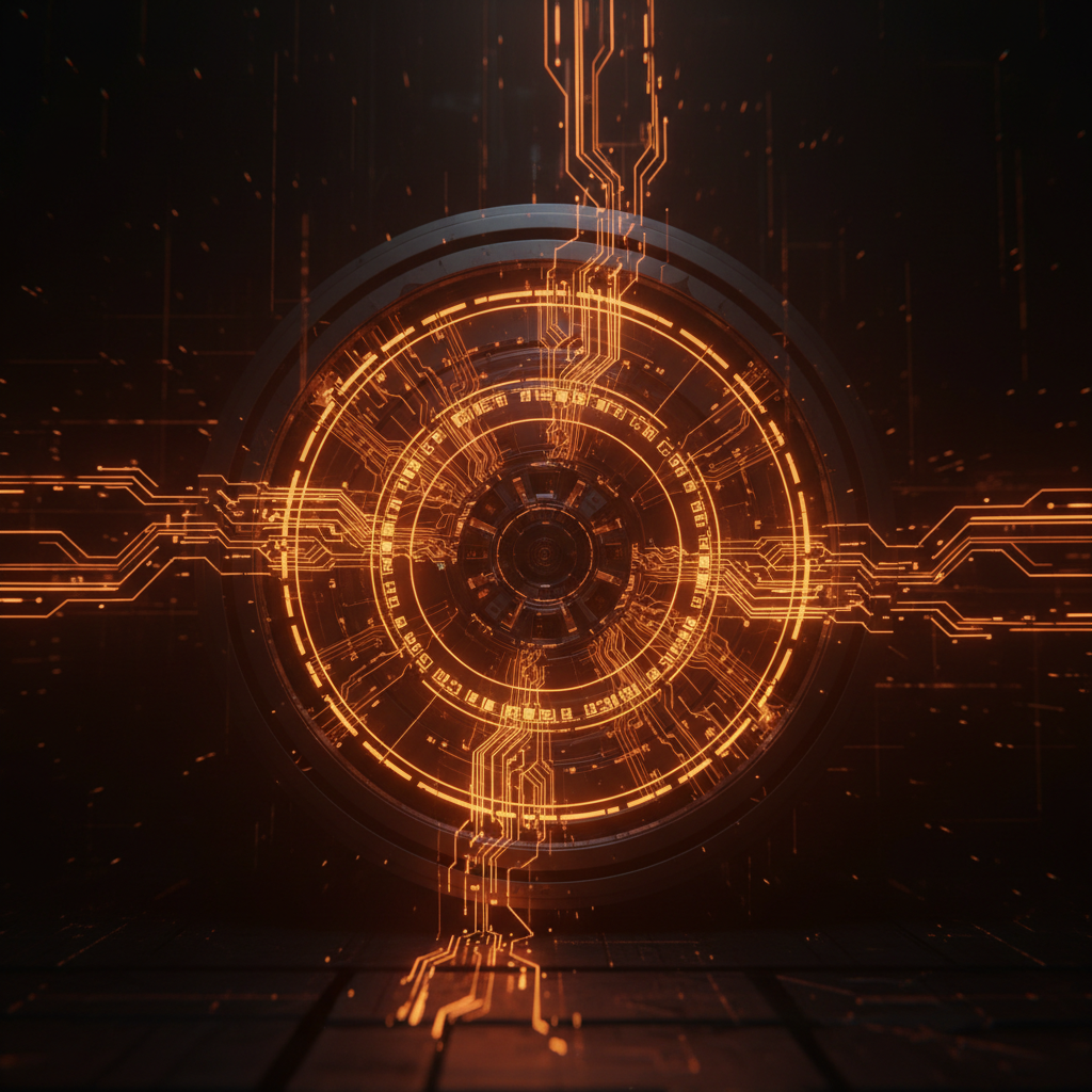 Abstract digital software shield demonstrating CFTC software relief against regulatory enforcement.