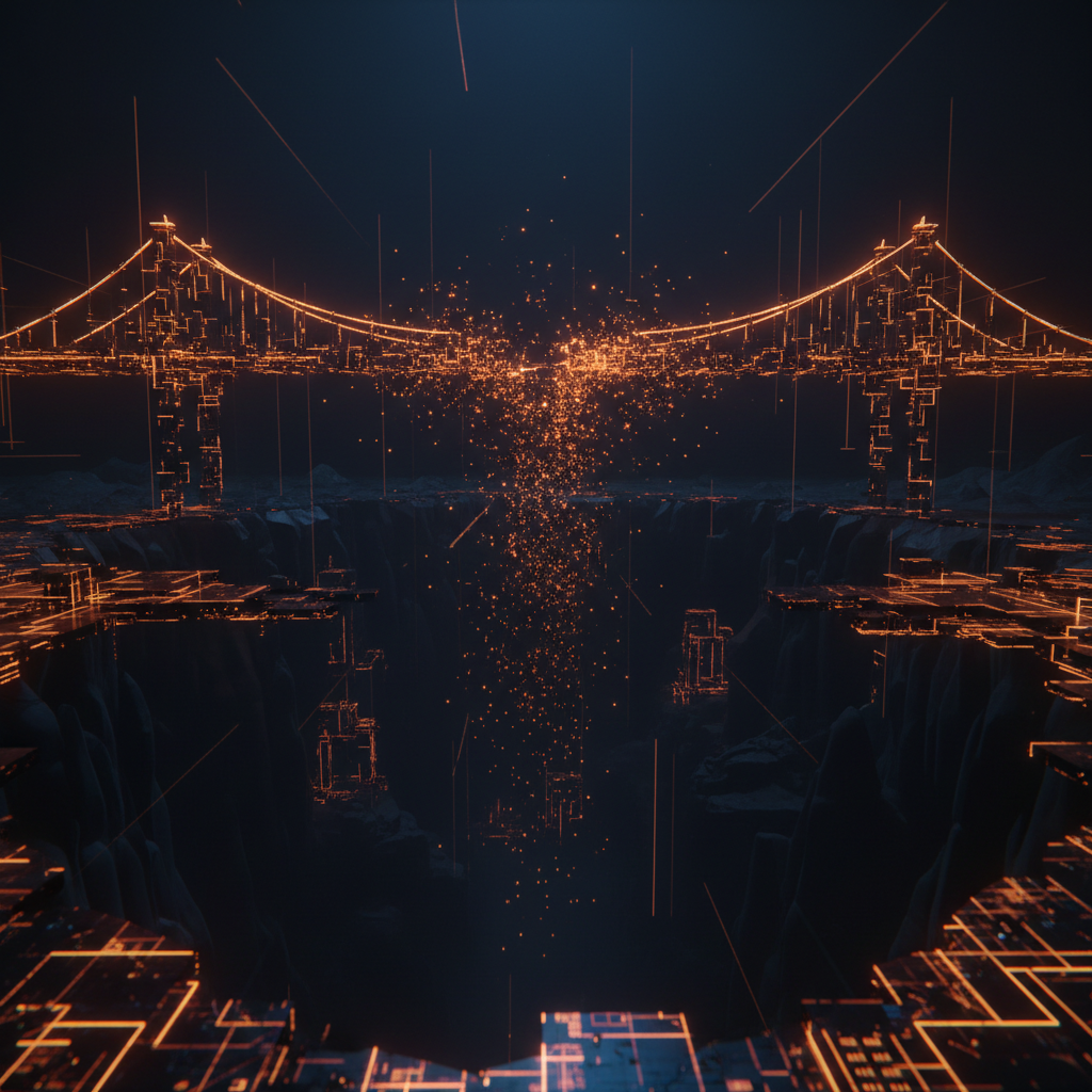 A fractured digital cross chain vault visualizing the Chainflip TRON exploit incident.