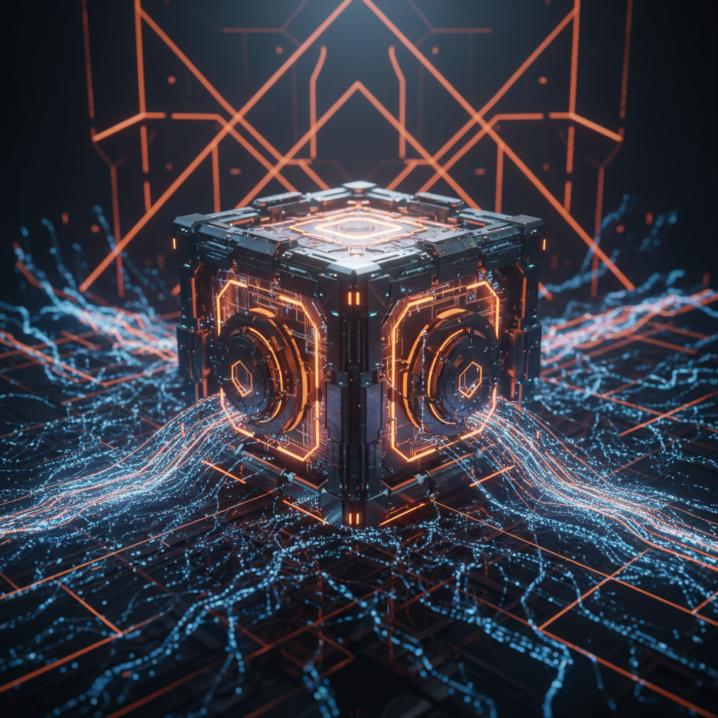 A digital infrastructure server representing the scheduled Binance transfer suspension.