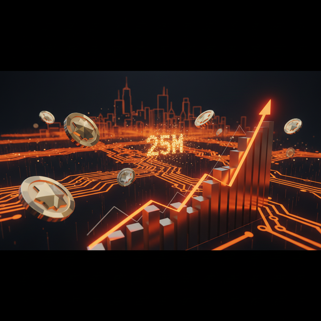 Digital transaction conduits glowing orange to illustrate the dtcpay funding round success.
