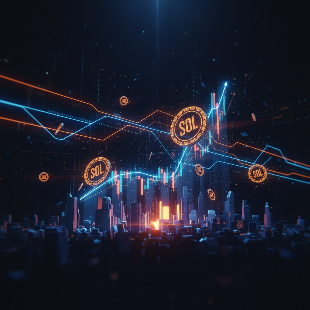 Rapid streaming digital blocks illustrating reduced Solana slot time and faster transactions