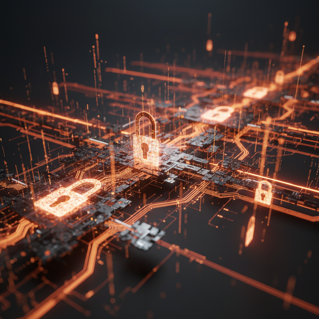 Conceptual visualization of digital security defenses combating sophisticated AI crypto scams.