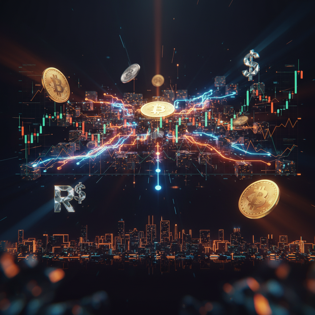 Global financial currency exchange interface highlighting Binance FX perpetual contracts in orange neon.