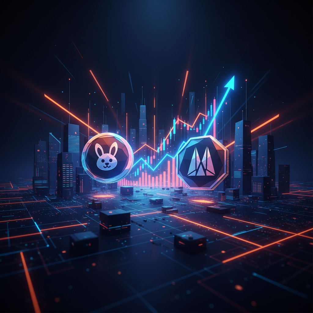 Digital vault with futuristic user interface displaying Binance pre-IPO tokens and trading analytics.