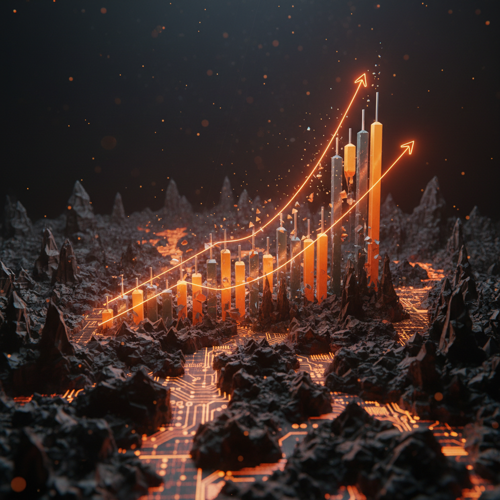 Candlestick price charts highlighting a Bitcoin weekly breakout above key structural resistance levels.