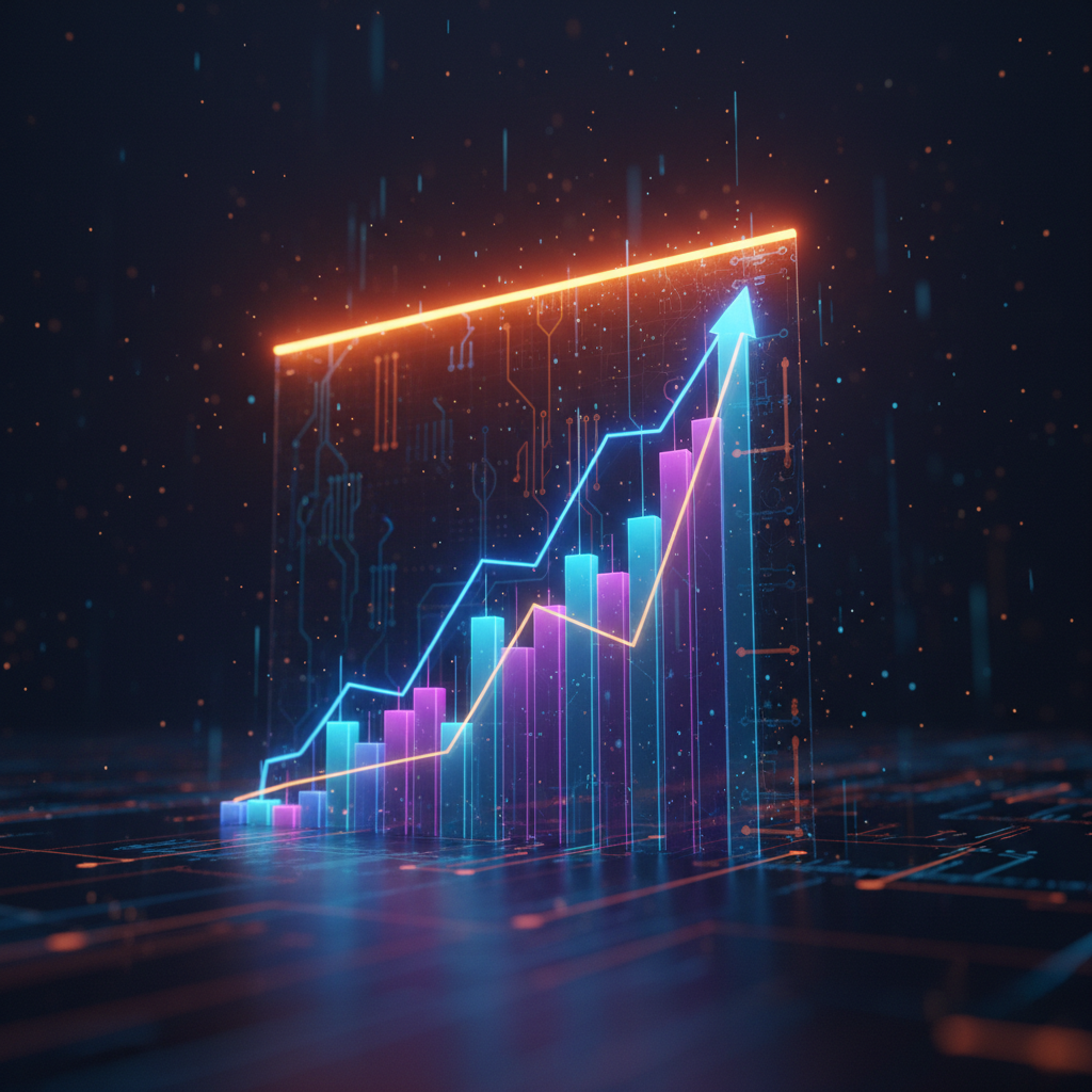 Candlestick charts detailing Bitcoin price resistance levels on an exchange terminal screen.