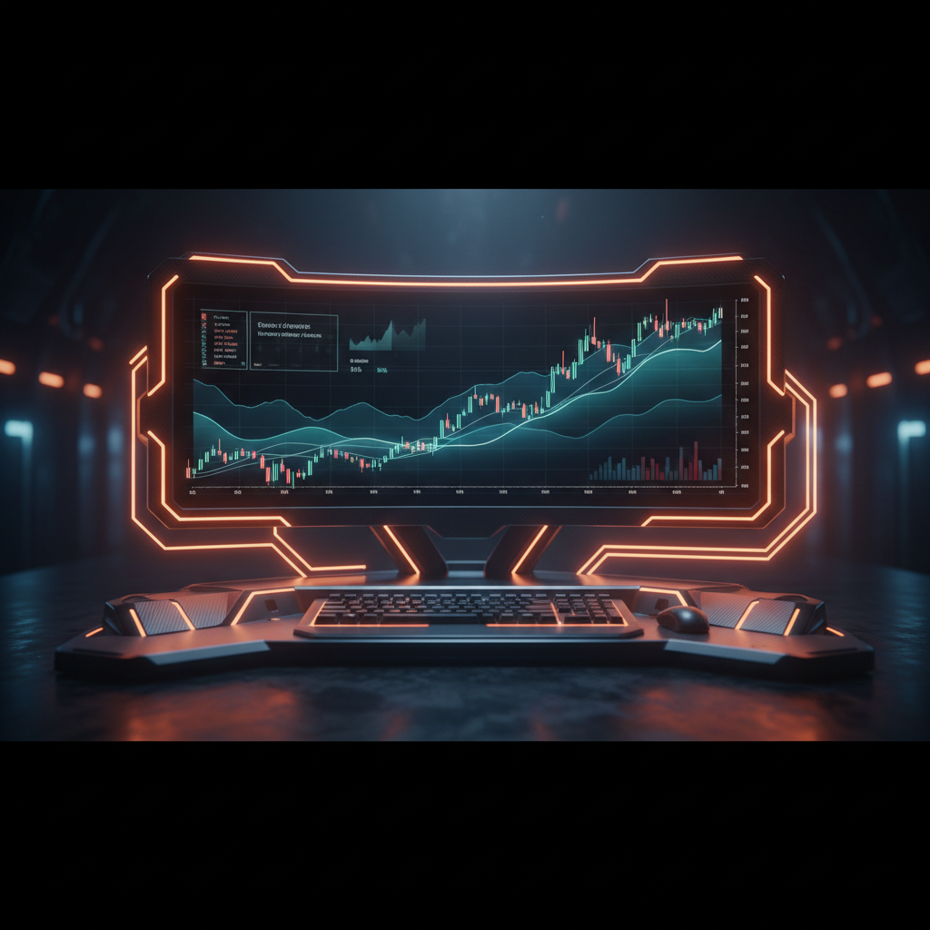 Calm stock market data screens illustrating a stable Wall Street trading week environment.