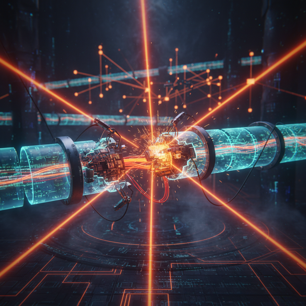 Futuristic Layer-2 blockchain blocks stabilizing after a resolved Shibarium network reorganization incident.