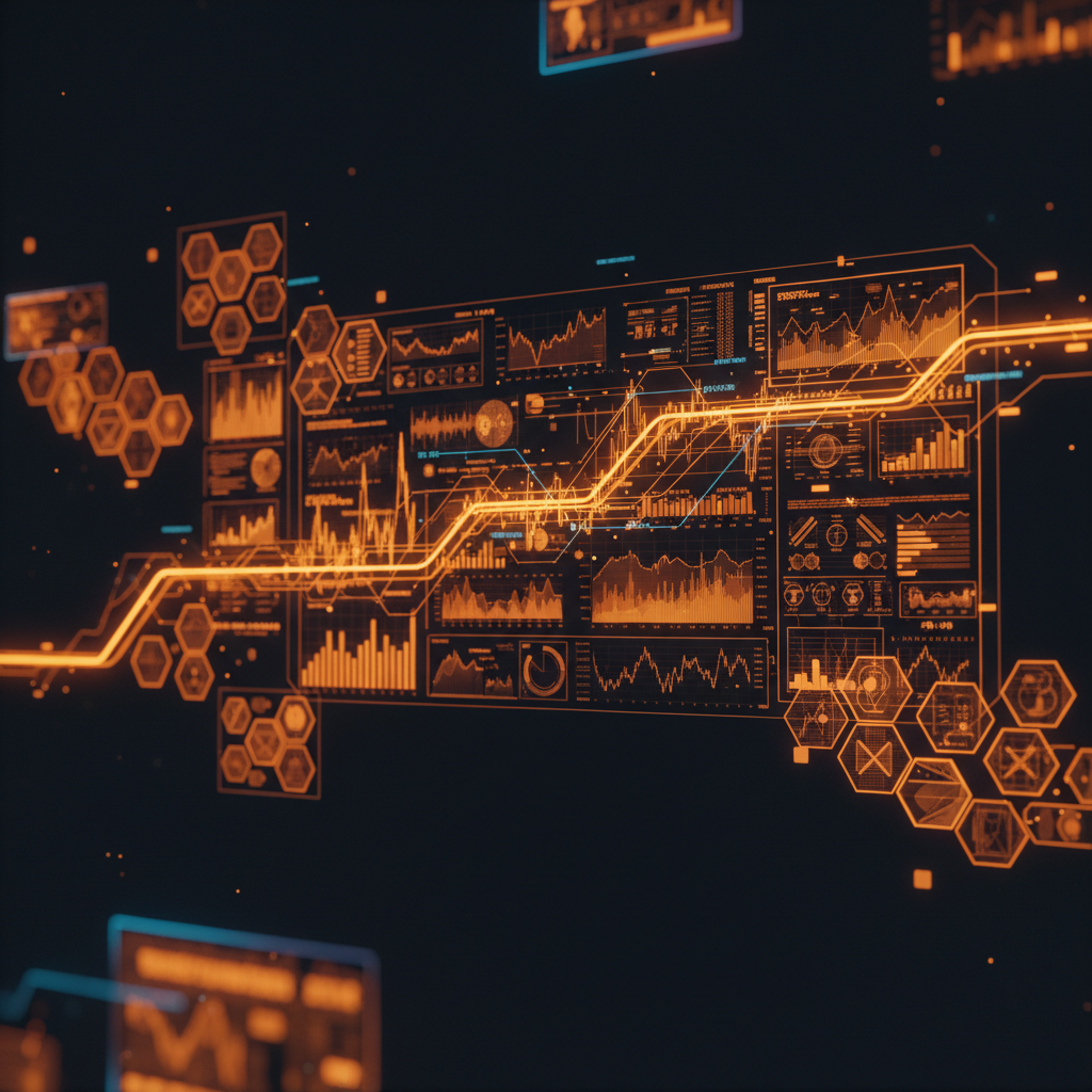 Digital trading screen visualizing the Kalshi parlay maker fee revenue on a dark background.
