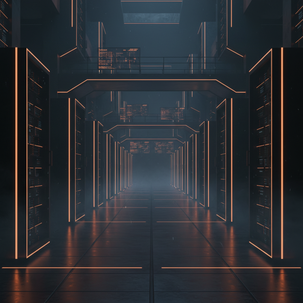 Atmospheric empty trading floor after BitMEX shuts down trading operations.
