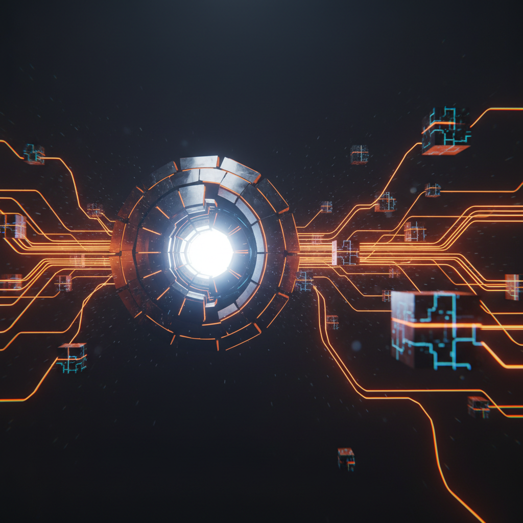 Digital vault unlocking decentralized assets during Galaxy Digital Sky collateral rollout