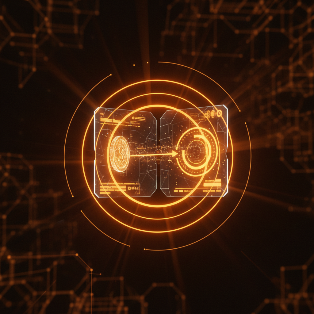 Glowing digital wallet interface showing unexpected UsePaid crypto fees on dark screen
