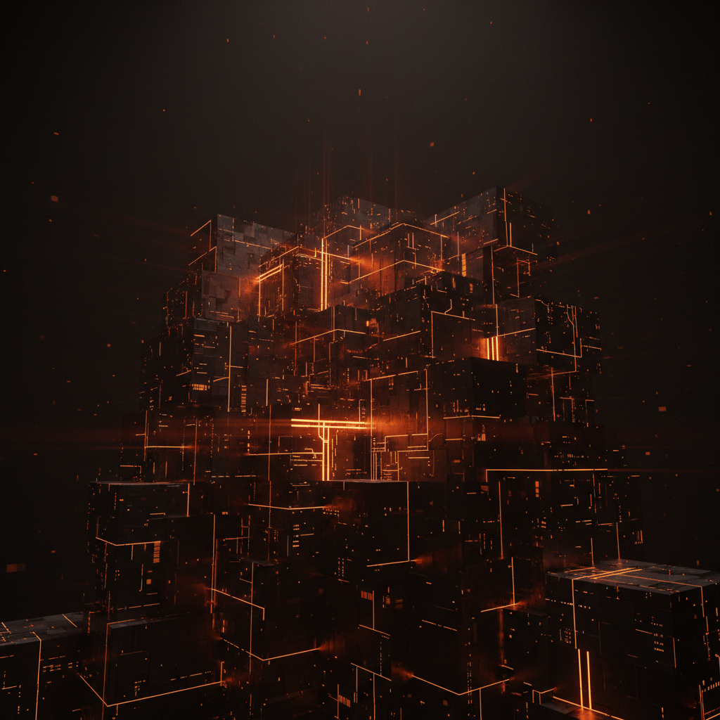 Regulatory scales illuminated in neon orange examining Binance MiCA compliance concepts.