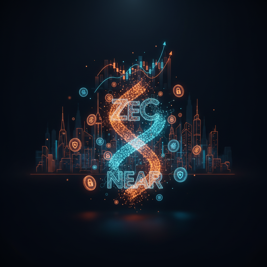 Glowing digital shields representing privacy coins outperforming in the cryptocurrency market.