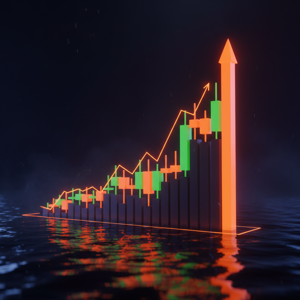 Trading screen displaying dynamic market charts during a wave of Bitcoin short liquidations.
