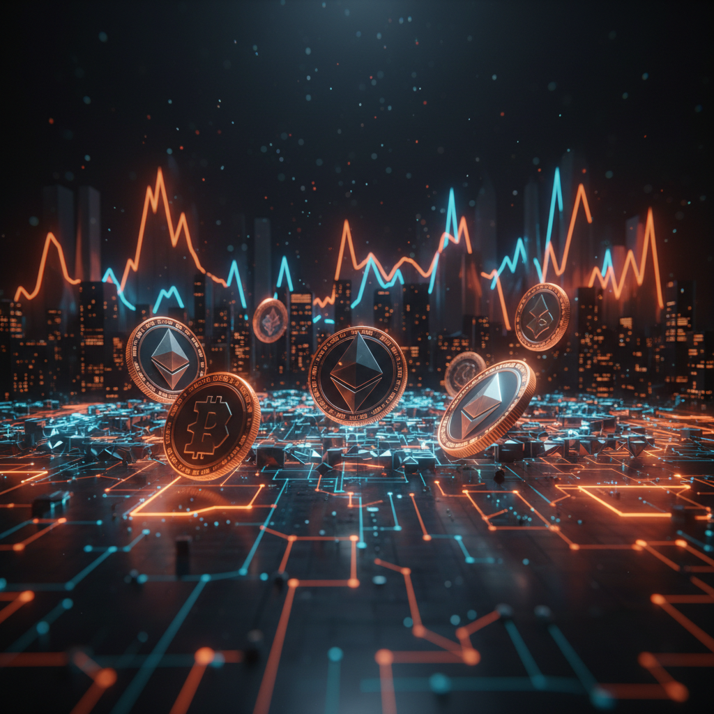 Digital security vault concept showing the SEC crypto custody proposal in dark orange tones.