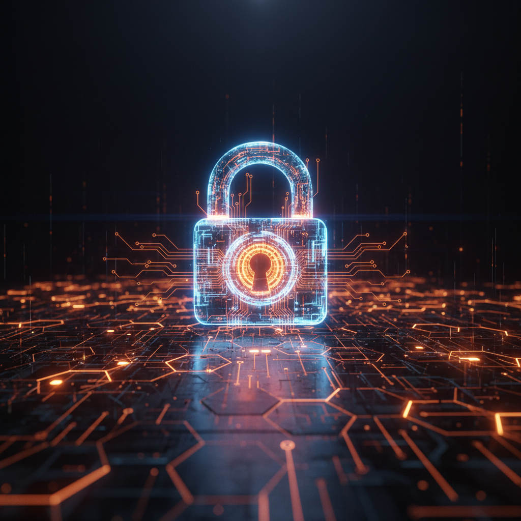 Digital blockchain nodes under inspection representing Russian crypto network sanctions against illicit flows.