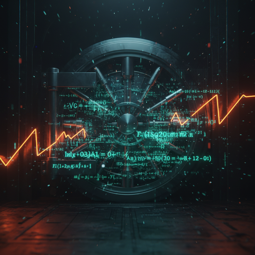 Abstract cryptographic shield highlighting secure wallet migrations with orange neon accents.
