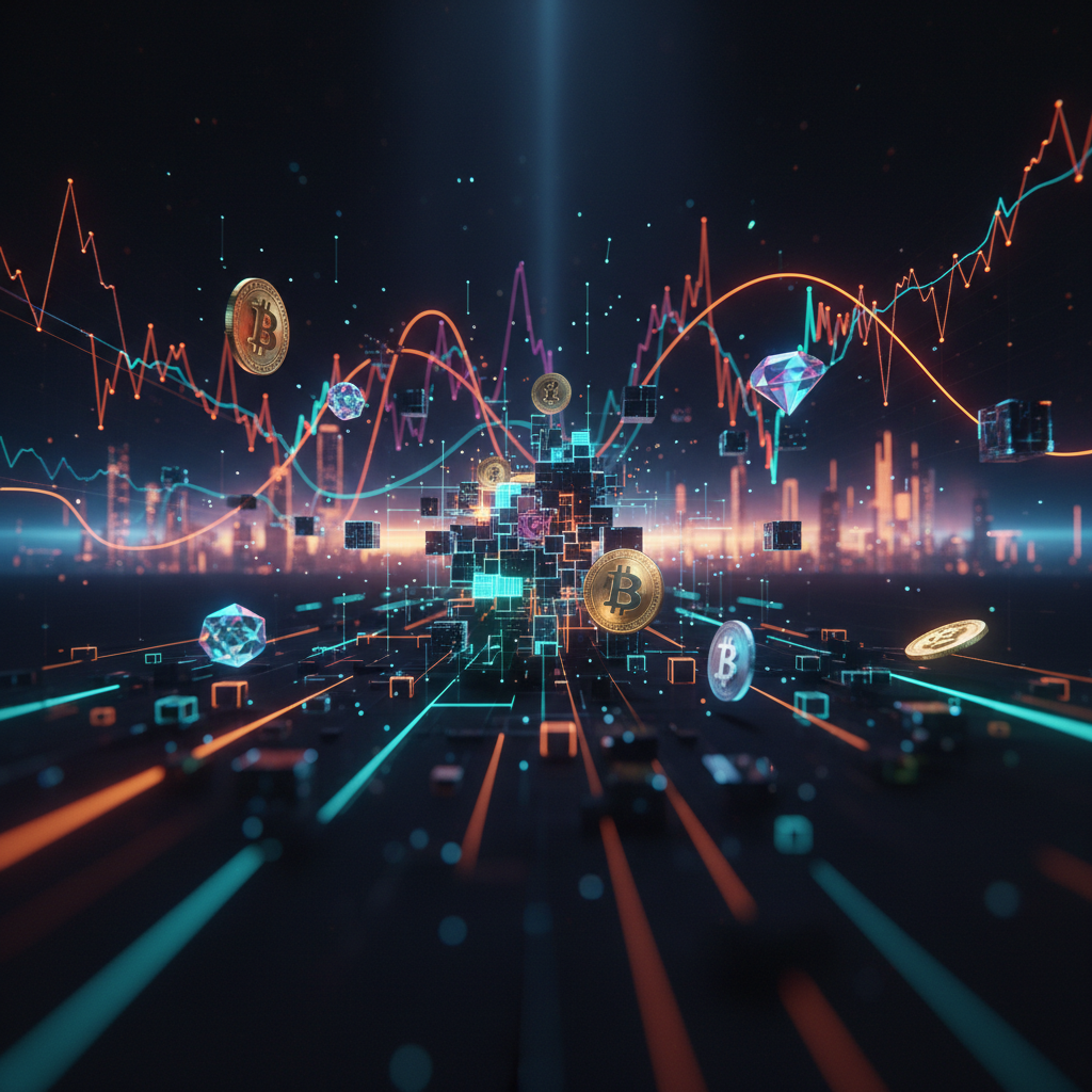Financial trading terminal representing Blockchain.com CFTC approval and crypto derivatives market infrastructure.