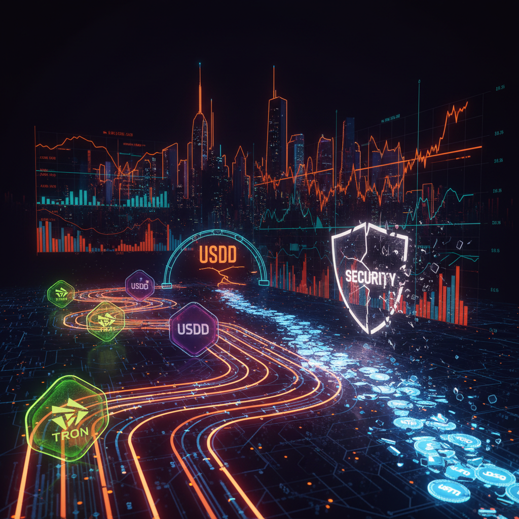 Blockchain transaction lines showing stolen funds routed through decentralized liquidity channels.