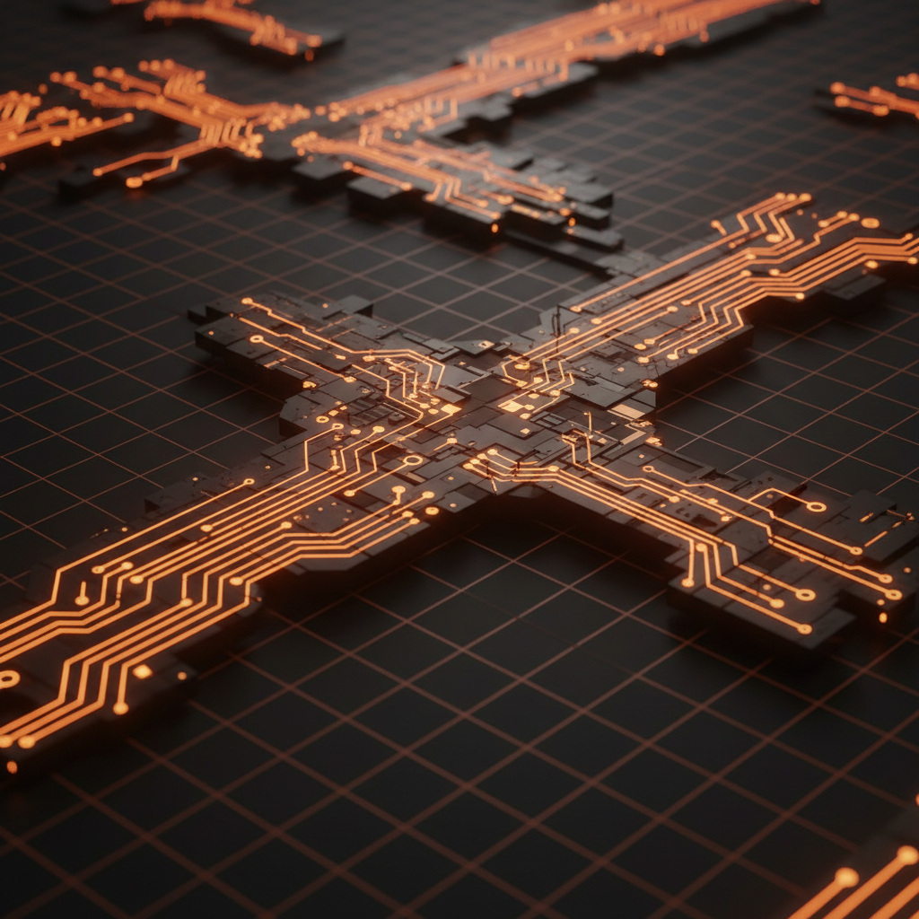 Digital representation of cryptographic defense nodes illustrating Starknet quantum resistance architecture.