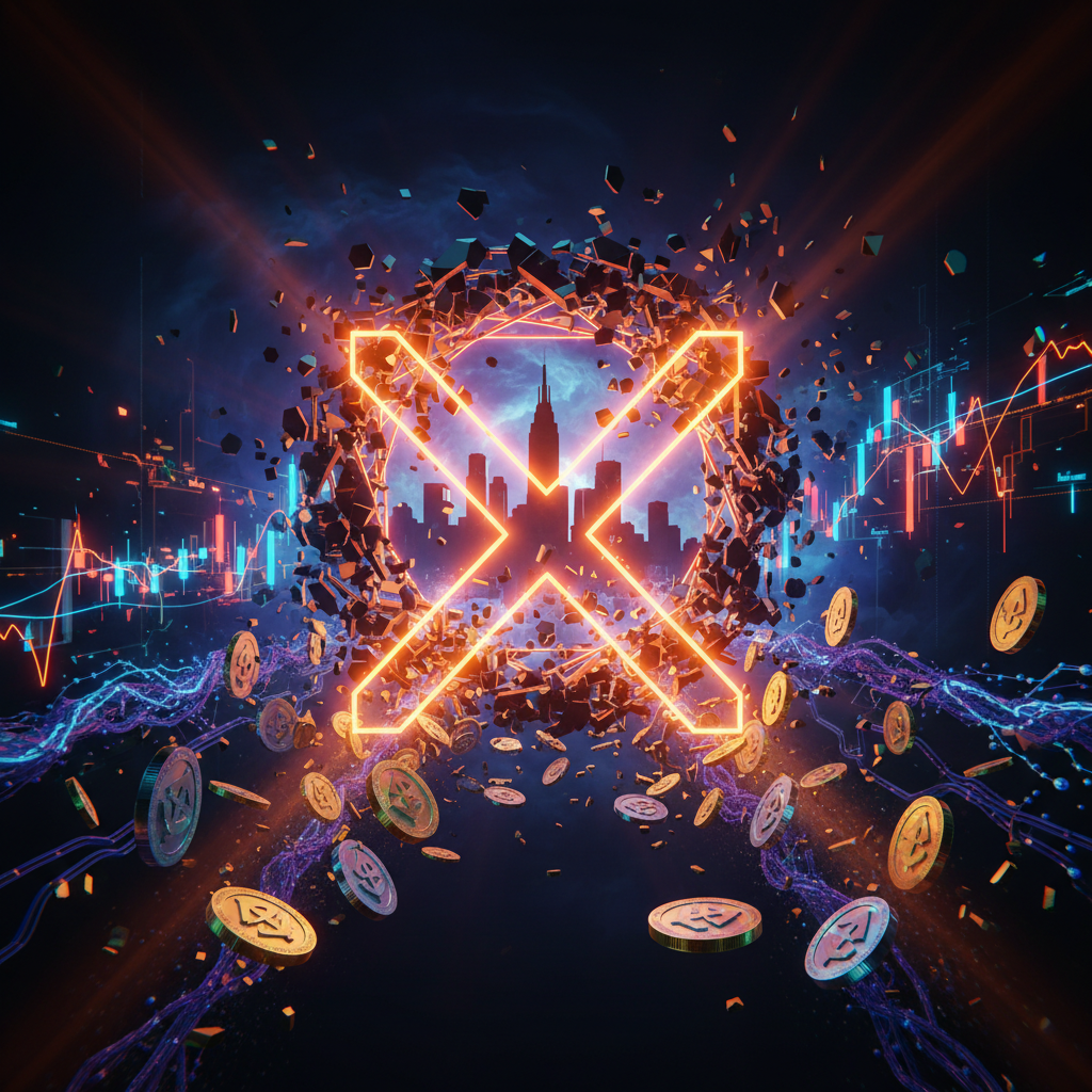 Digital network servers entangled in law enforcement glowing lines representing crypto scam network