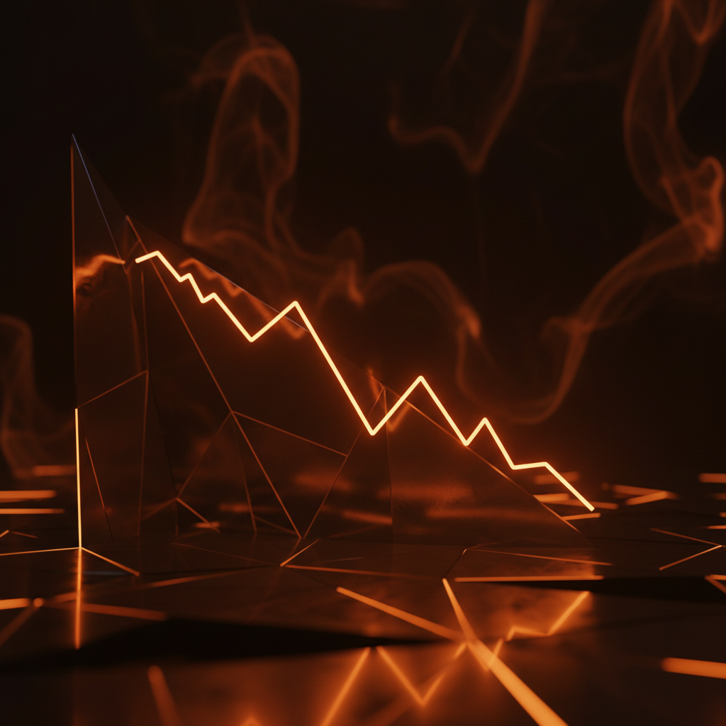 A digital analytical chart representing an AI-driven Pi Network price prediction.