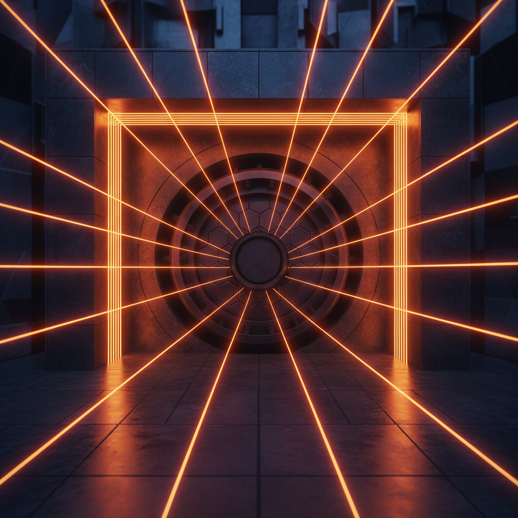 Imposing commercial financial vault doors illustrating corporate crypto banking restrictions in modern finance