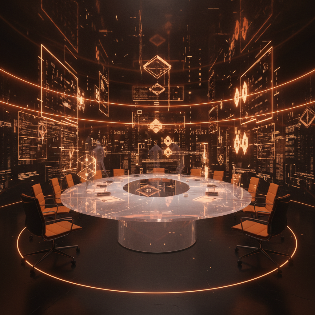 Traditional banking pillars intertwined with glowing blockchain networks during banking giants crypto expansion.