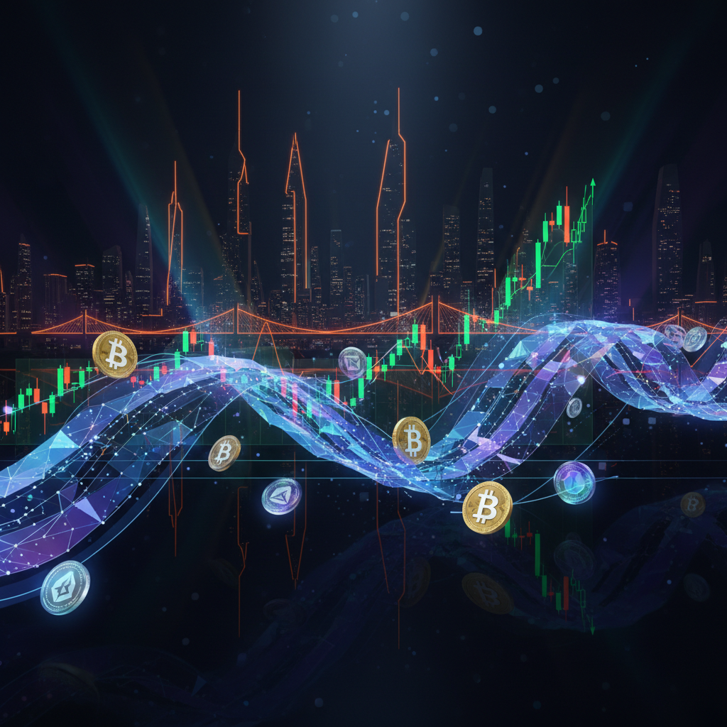 Financial chart showing STRC preferred dividend performance in a dark setting with orange neon accents