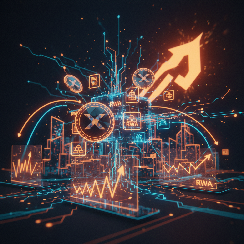Financial assets transforming into digital blockchain tokens showcasing new XRP demand drivers.