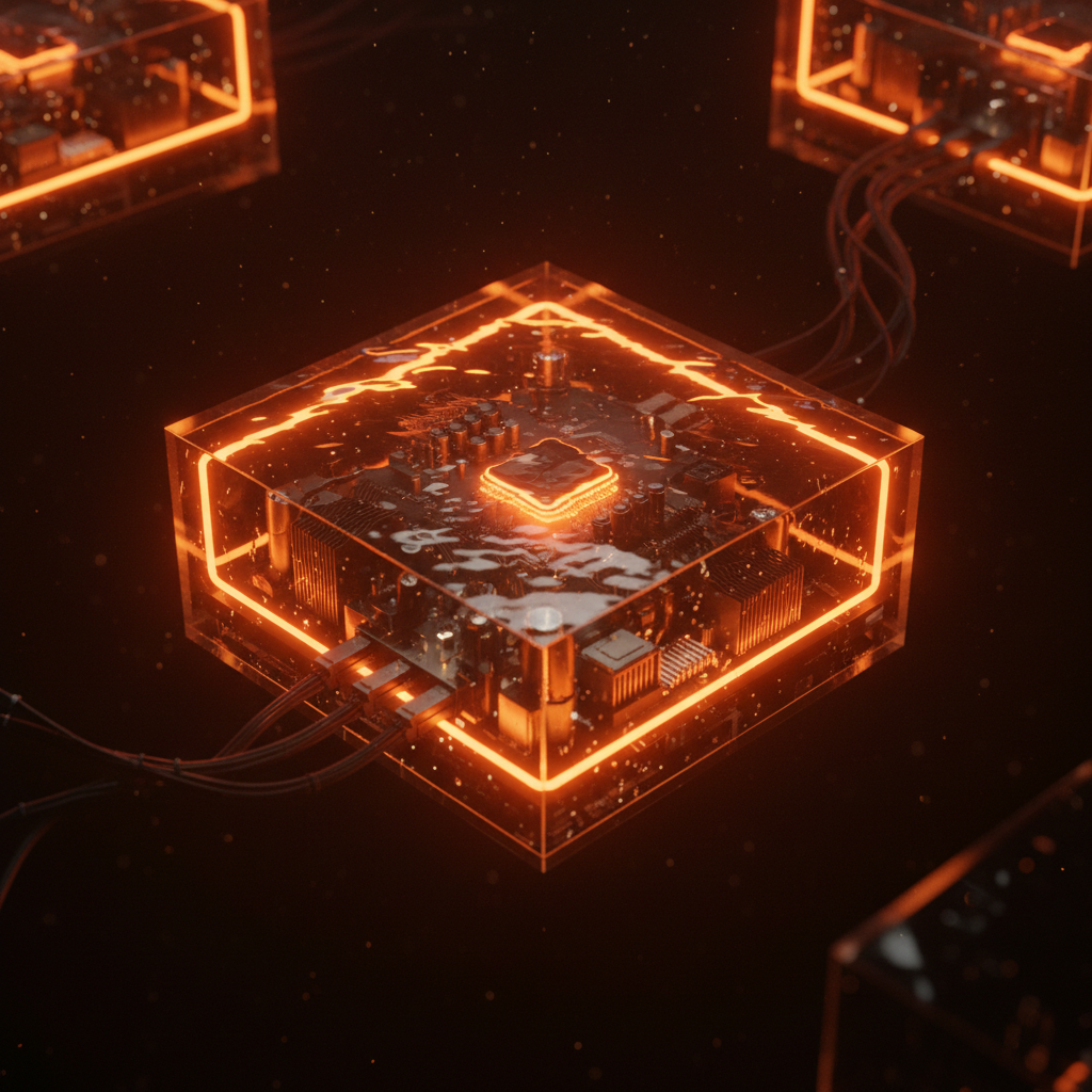 High performance immersion hashboard connected to the Block Proto mining ecosystem.