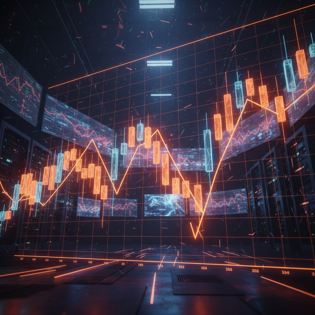 Technical cryptocurrency market chart displaying Bitcoin price analysis metrics and support zones.