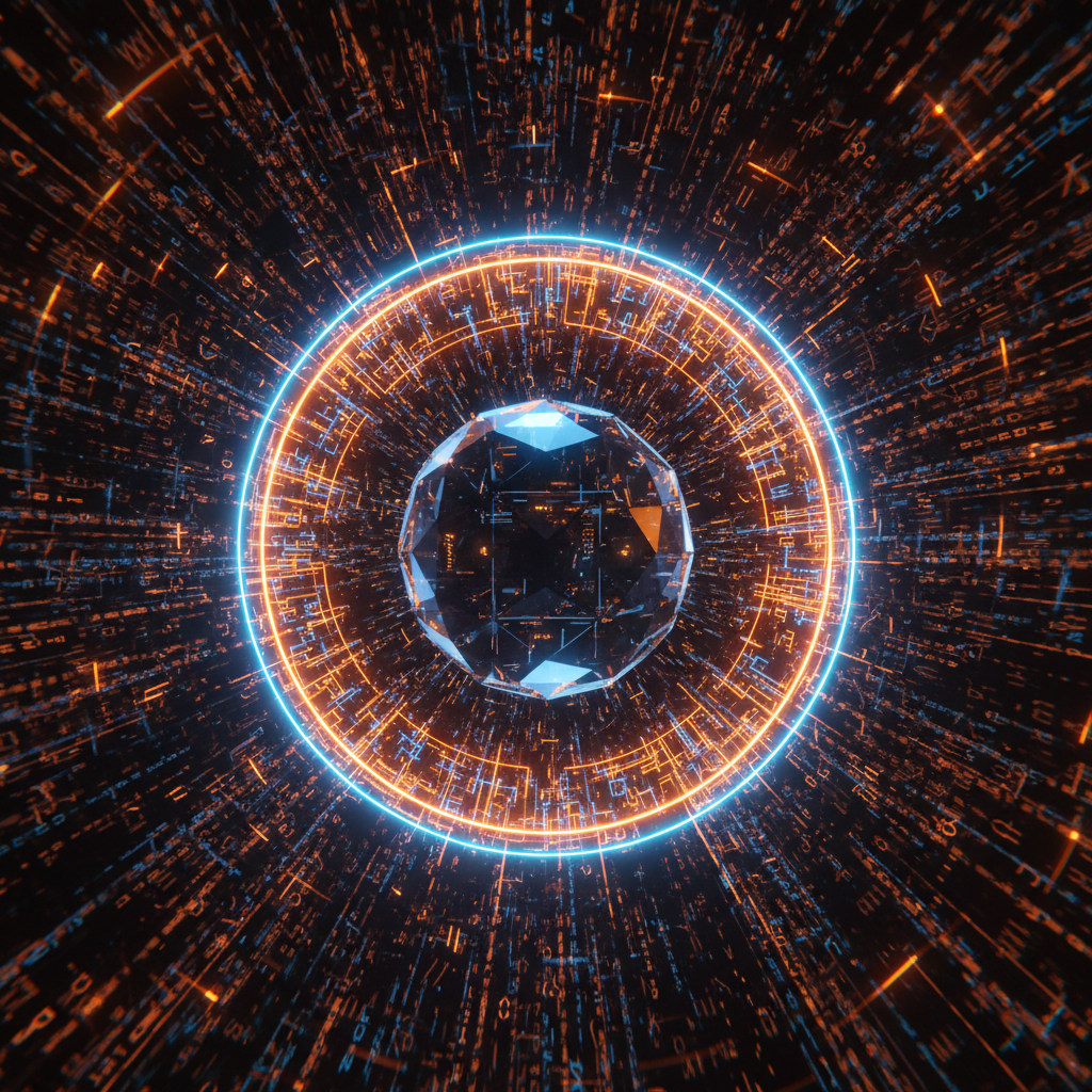 Cryptographic shield illustrating Zcash quantum privacy defenses in a dark digital space.