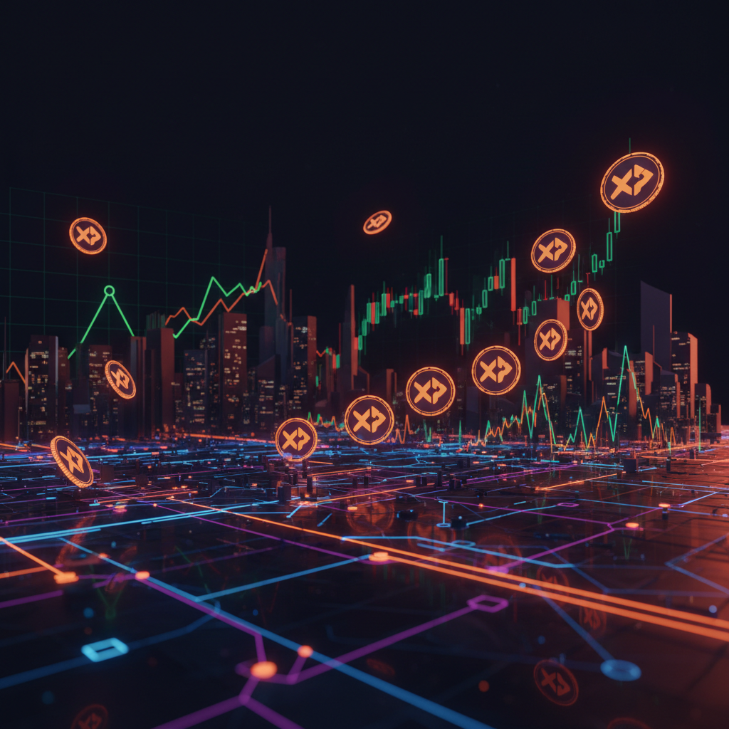 Financial documents and glowing charts marking the Evernorth warrant registration filing