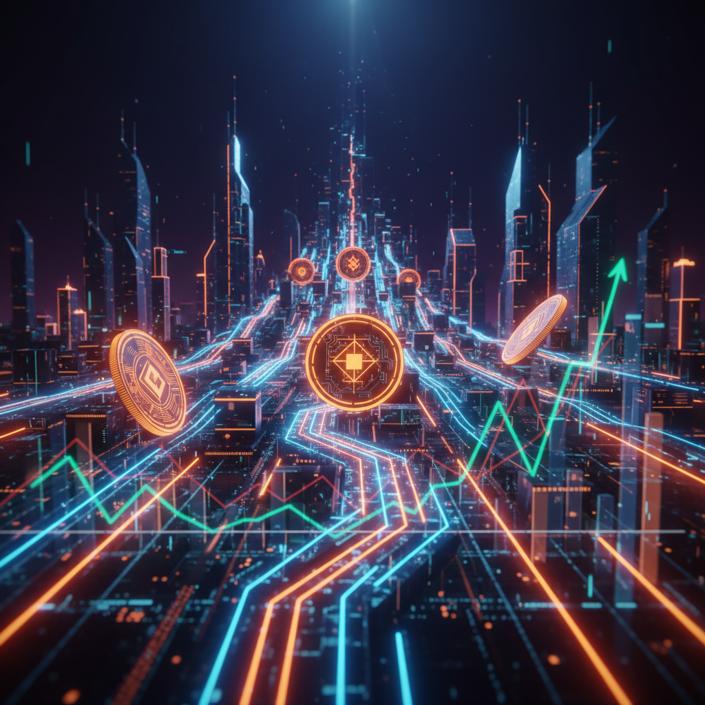 A futuristic digital ledger showing stablecoin compliance guidelines with glowing orange nodes.