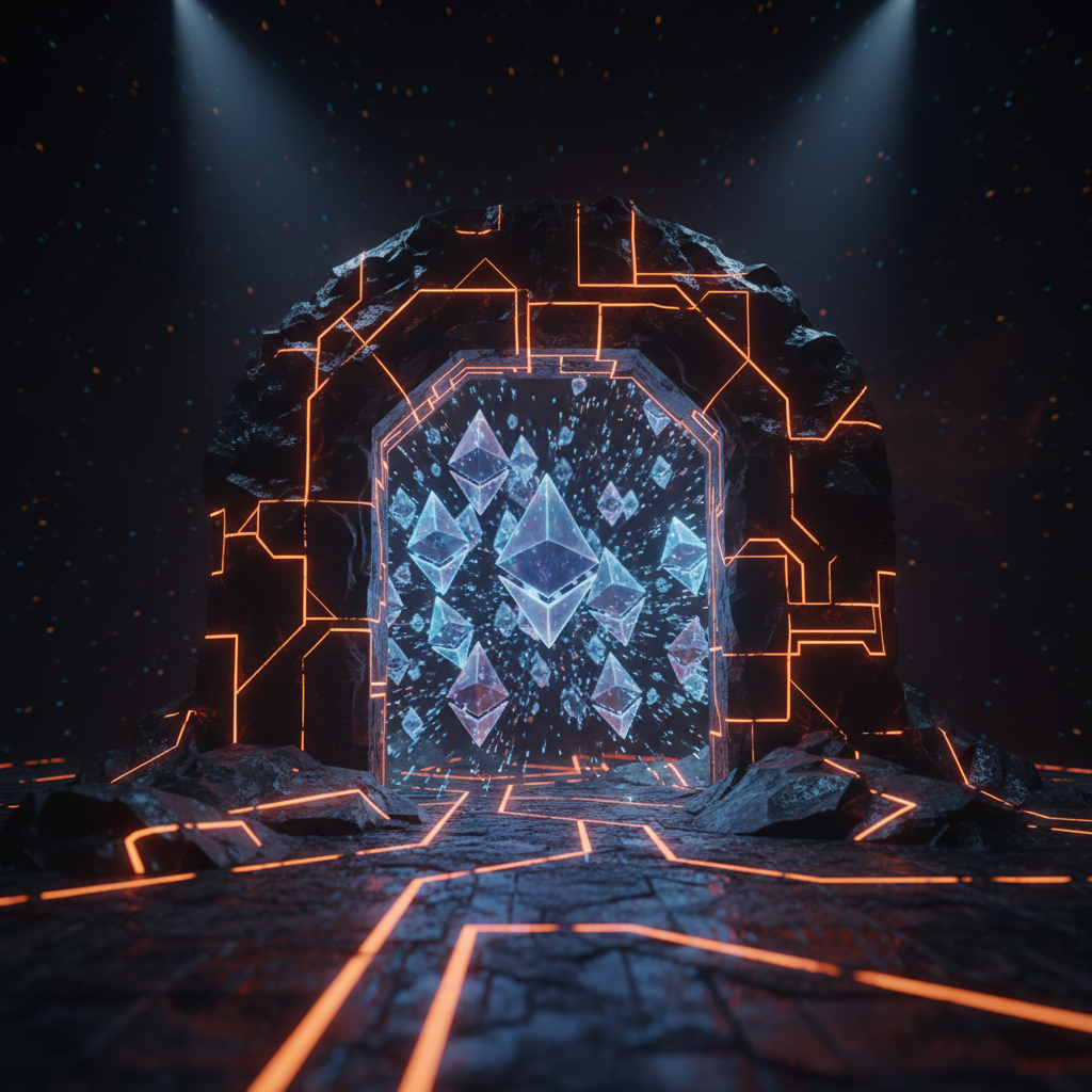 Massive digital vault securing assets following the Bitmine Ethereum staking transaction