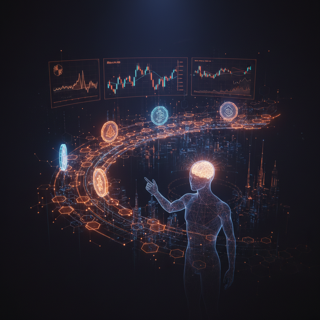 A glowing financial chart representing an S&P 500 economic analysis.